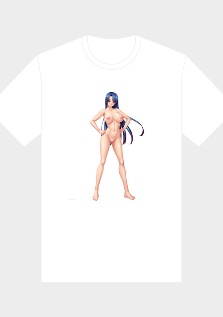 ラフな裸婦Tシャツ（八津紫）