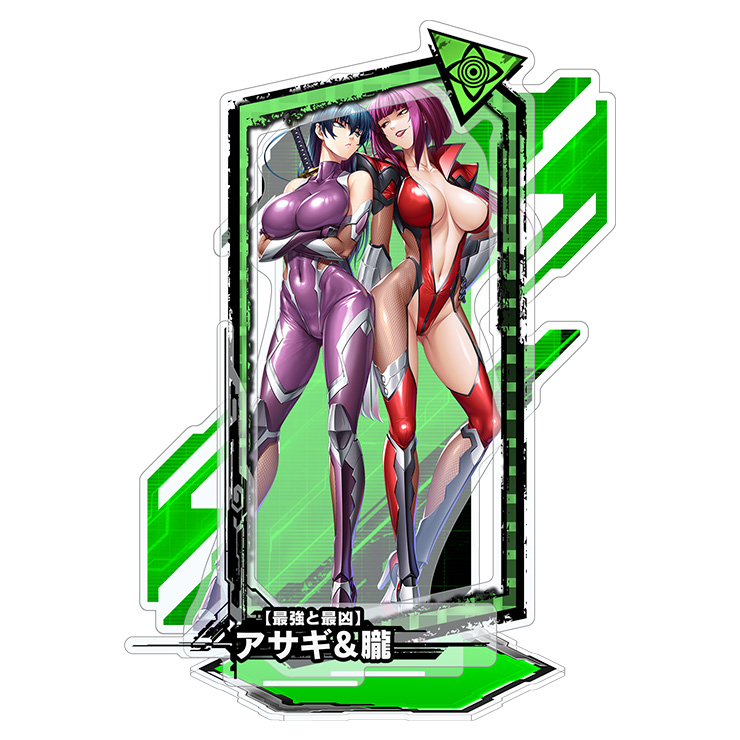 対魔忍RPGピックアップアクリルスタンド ver.【最強と最凶】アサギ＆朧