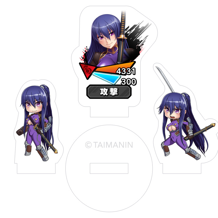 対魔忍RPG バトル画面セットキャラクターセット ver.【斬鬼の対魔忍】秋山凜子