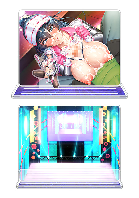 https://stg.lilith-soft.com対魔忍RPGX ピックアップアクリルジオラマ ver.【バレンタイン】クローンアサギ