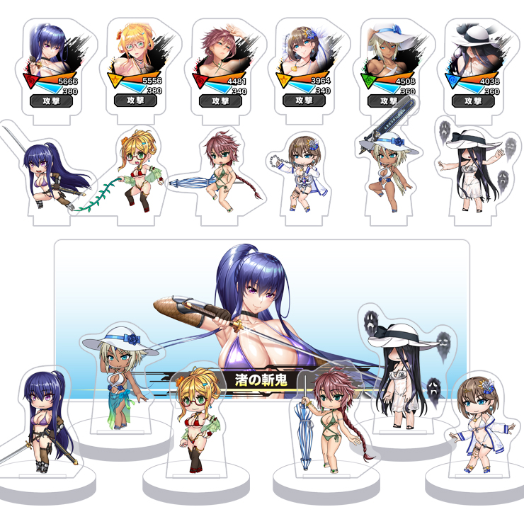 対魔忍RPG バトル画面セットキャラクタープレミアムセット vol.26（全6種セット＋奥義演出カットインパーツ付属）