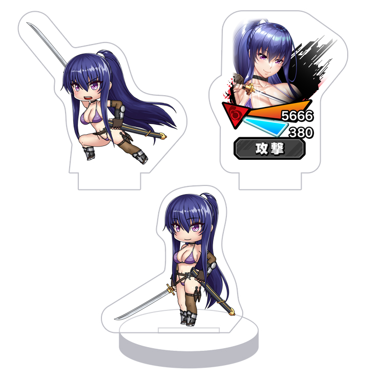 対魔忍RPG バトル画面セットキャラクターセット ver.【水着】秋山凜子