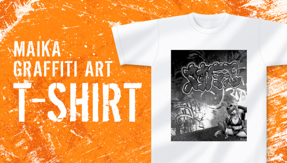 対魔忍グラフィティアートTシャツ 神村舞華